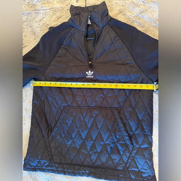 Adidas Men's Black Quilted Half Zip - Picture 7 of 9
